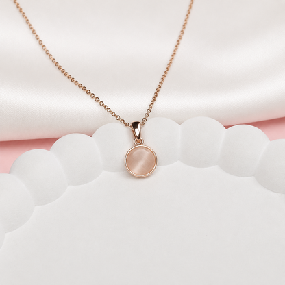 Gold Plated Moonstone Pendant Necklace for Women & Girls