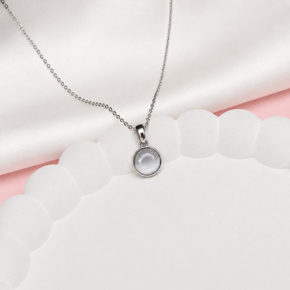 Gold Plated Moonstone Pendant Necklace for Women & Girls
