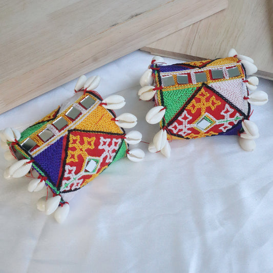 Embroidered Mirror Work Kodi Kada (Navratri Special)