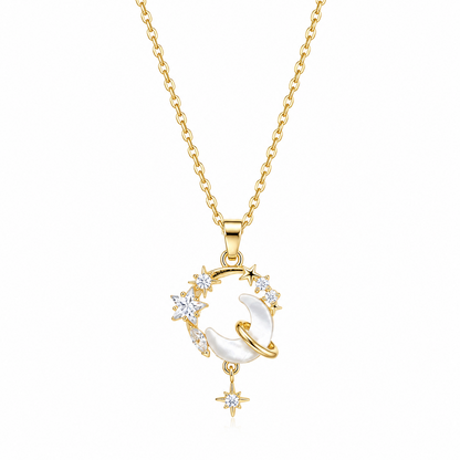 Twinkle Star & Luminous Moon Pendant for Girls & Women's