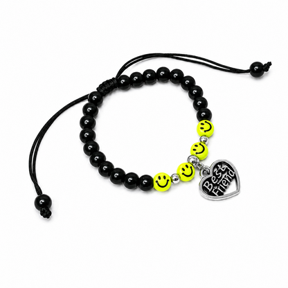 Neon Smiley Beaded Friendship Day Bracelets for Kids, Boys & Girls