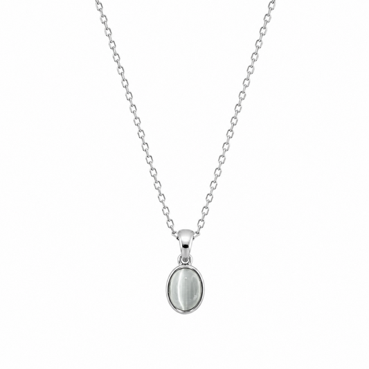 Pearl Bazel Pendant Necklace With Chain for Women & Girls