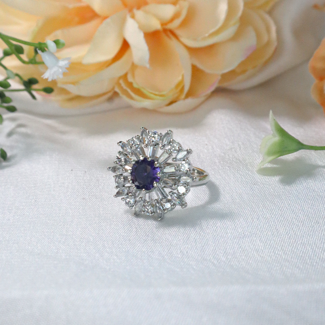 Sparkling Celestial American Diamond Ring