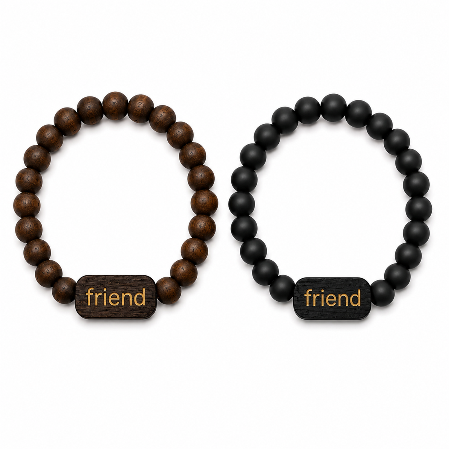 Round Natural Beaded Friendship Day Bracelets for Kids, Boys & Girls