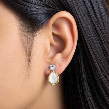 Sparkling Cubic Teardrop Earrings for Girls & Women's