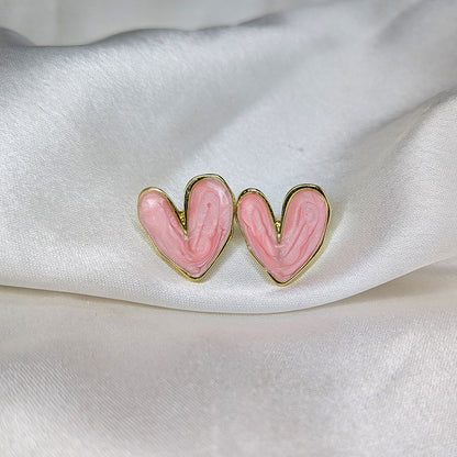 Stylish Designer Heart Theme Earrings Combo Pack of 9 For Girls & Women