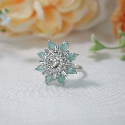 Sparkling Serenity American Diamond Ring