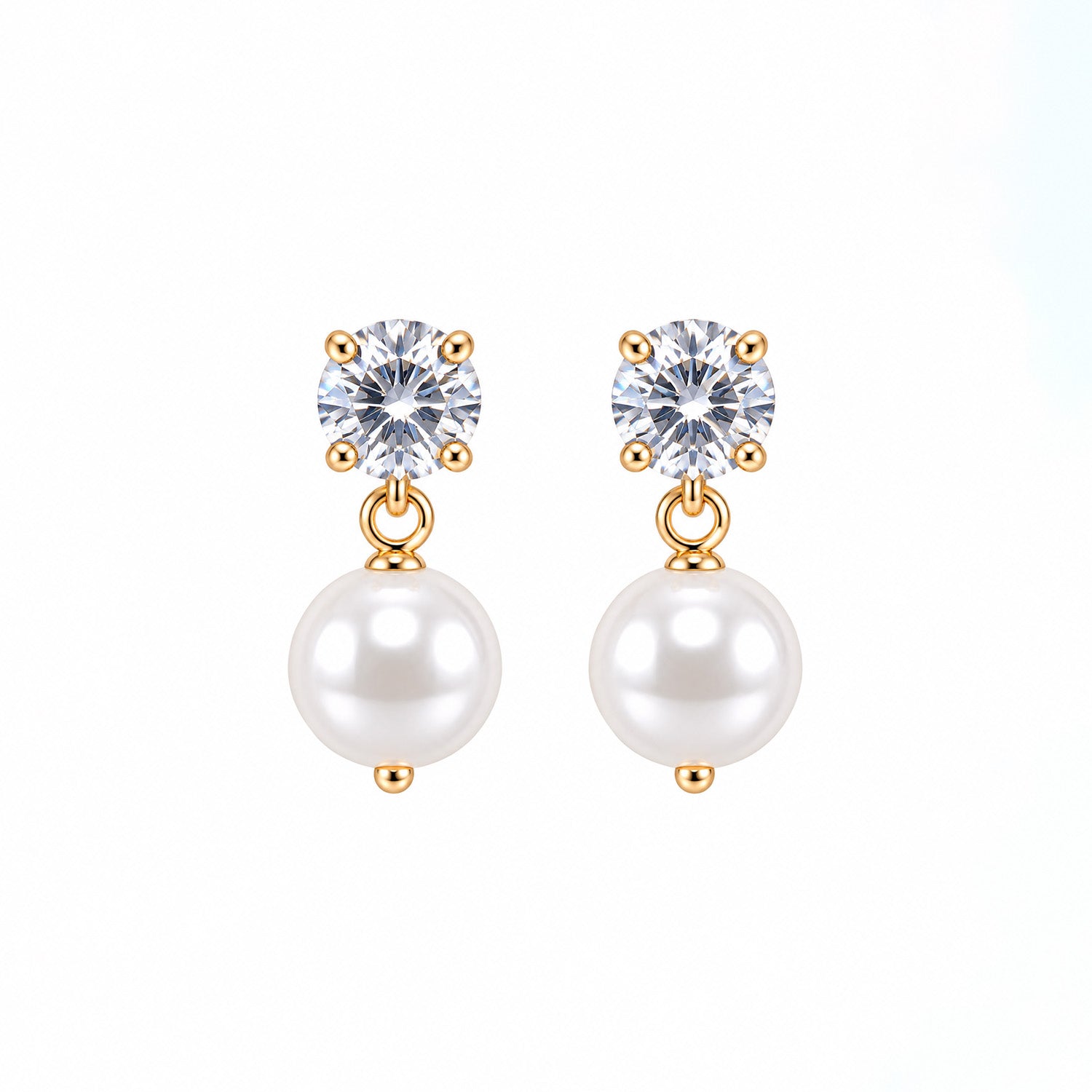 Classic White Pearl Earrings for Girls & Women