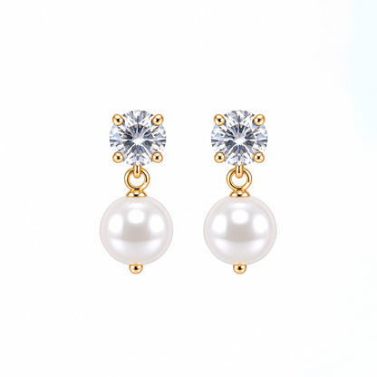 Classic White Pearl Earrings for Girls & Women