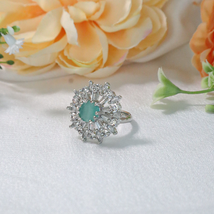 Sparkling Celestial American Diamond Ring
