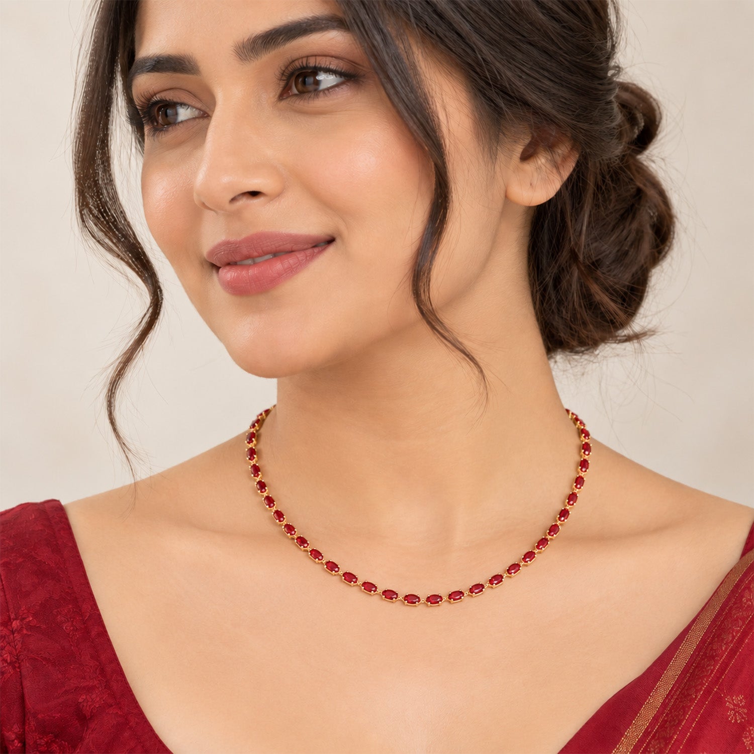 3 x 6 Markis Mala Alloy Chain for Girls & Women's
