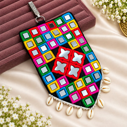 Handcrafted Kutchi Mirror Work Mobile Pouch
