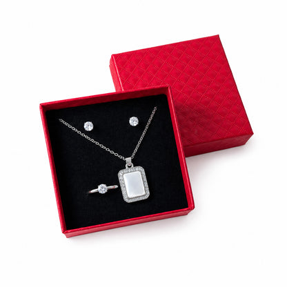 Women’s Rectangle Jewelry Set with Box