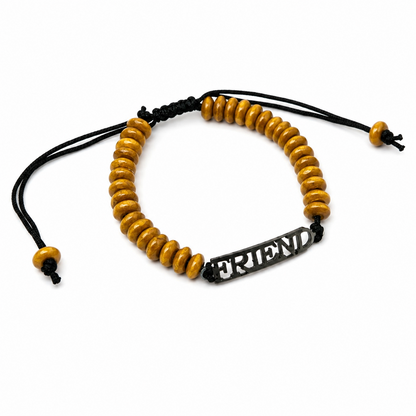 Friend Wooden Beads Bracelet Friendship Day Bracelets for Kids, Boys & Girls