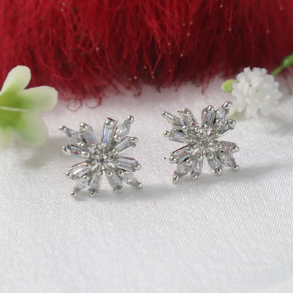 Starry Sparkle American Diamond Earrings