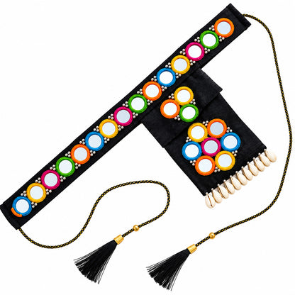 Handcrafted Traditional Gujarati Kutchi Mirror-Work Waist Belt