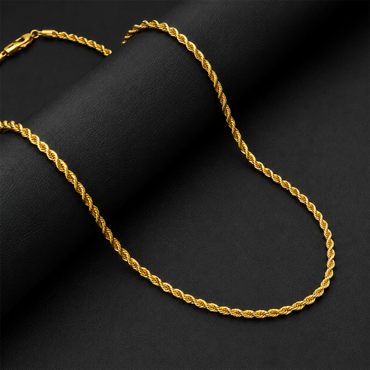 Stylish Twisted Blink Design Stainless Steel Snake Chain For Men & Women