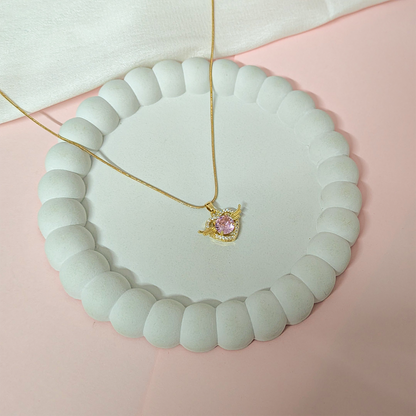 Angel Wings Central Stone Pendant for Girls & Women's