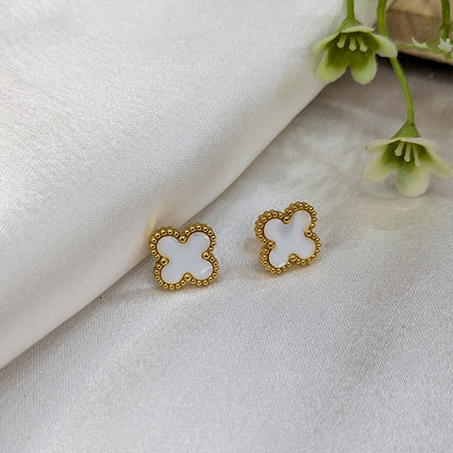 Gold Plated Floral Combo Set with Necklace, Earrings, Ring & Bracelet