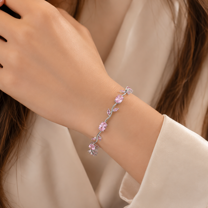 AD Stone Tulip Bracelet for Women & Girls