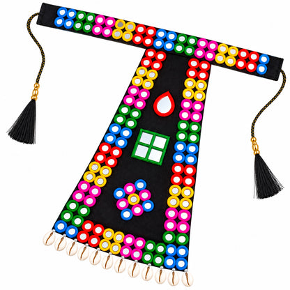Navratri Mirror Dangling Cowrie Shells Kamar Belt