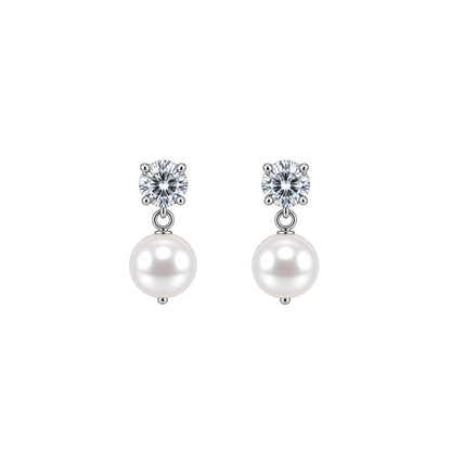 Classic White Pearl Earrings for Girls & Women