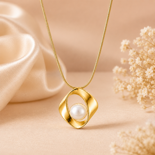 Nest White Pearl Pendant for Girls & Women's