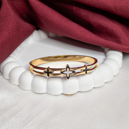 Ninja Ad Stone Star Cuff Bracelet for Women & Girls