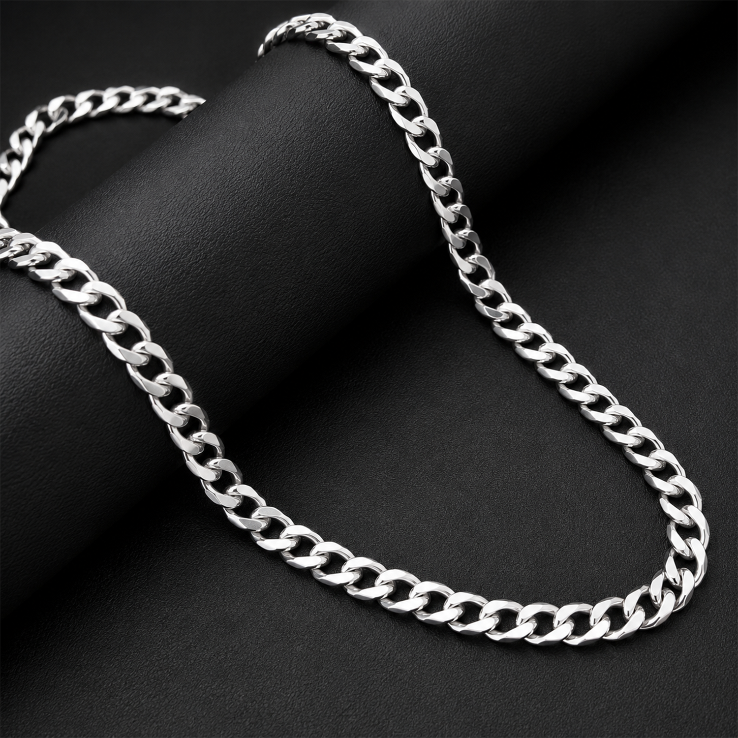 Curb Cuban Interlink Stainless Steel Chain for Men & Women