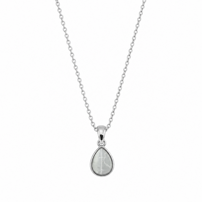 Pearl Bazel Pendant Necklace With Chain for Women & Girls