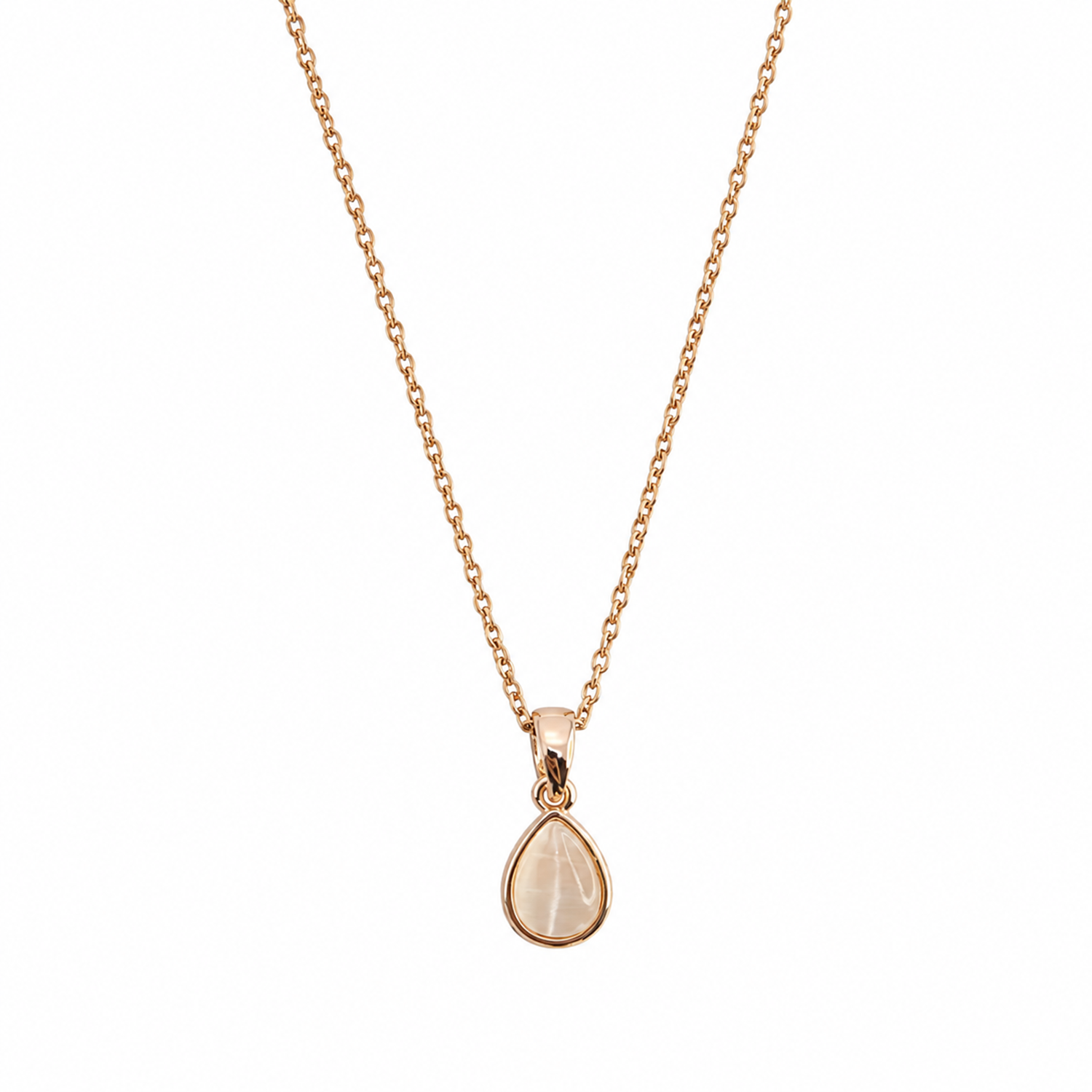 Pearl Bazel Pendant Necklace With Chain for Women & Girls