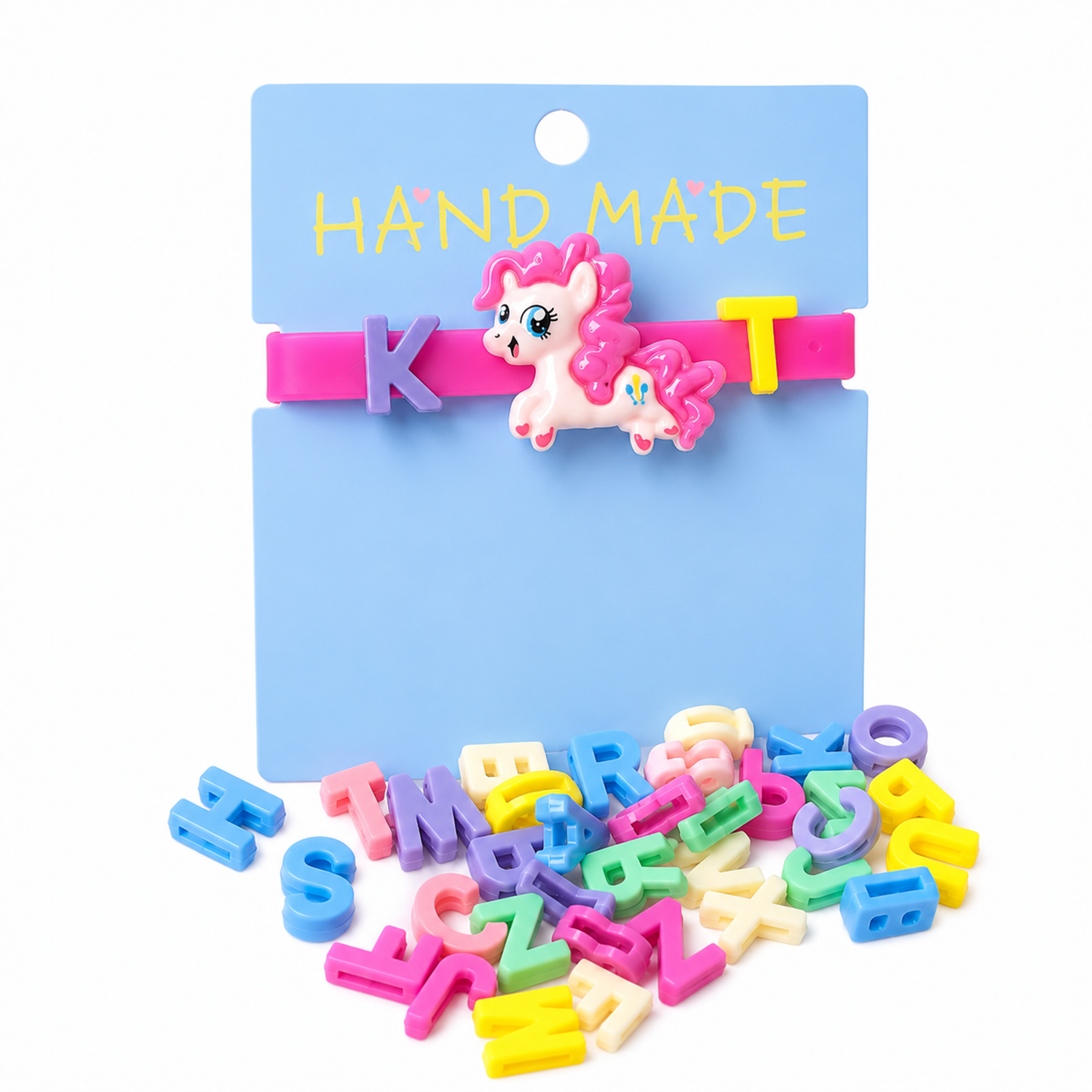 Cute Pink Unicorn Friendship Day Band for Kids, Boys & Girls