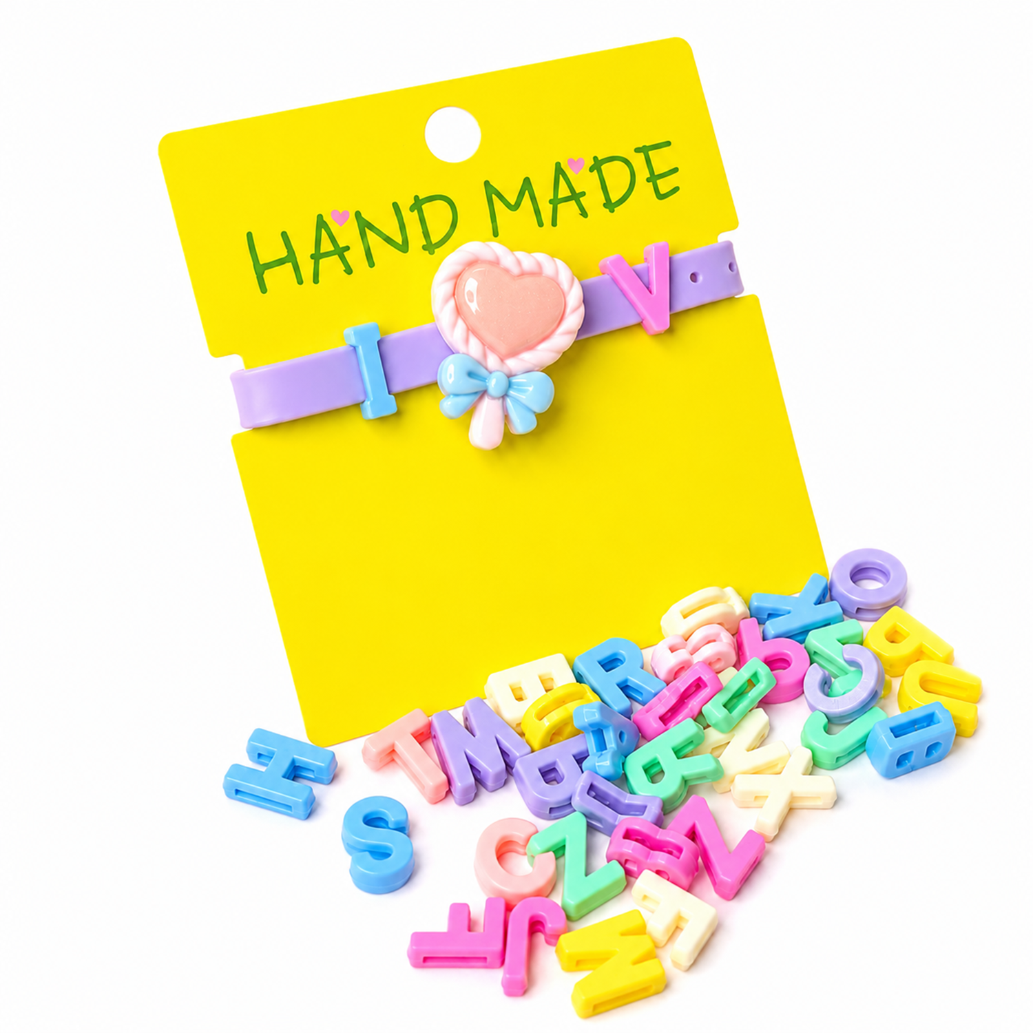 Cute Pink Heart With Bow Friendship Day Band for Kids, Boys & Girls