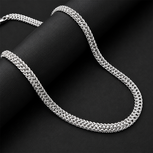 Square Box Interlink Stainless Steel Chain for Men & Women