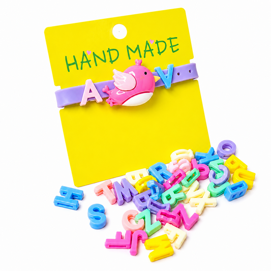 Cute Pink Sparrow Friendship Day Band for Kids, Boys & Girls