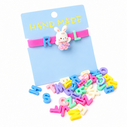 Cute White Bunny Friendship Day Band for Kids, Boys & Girls