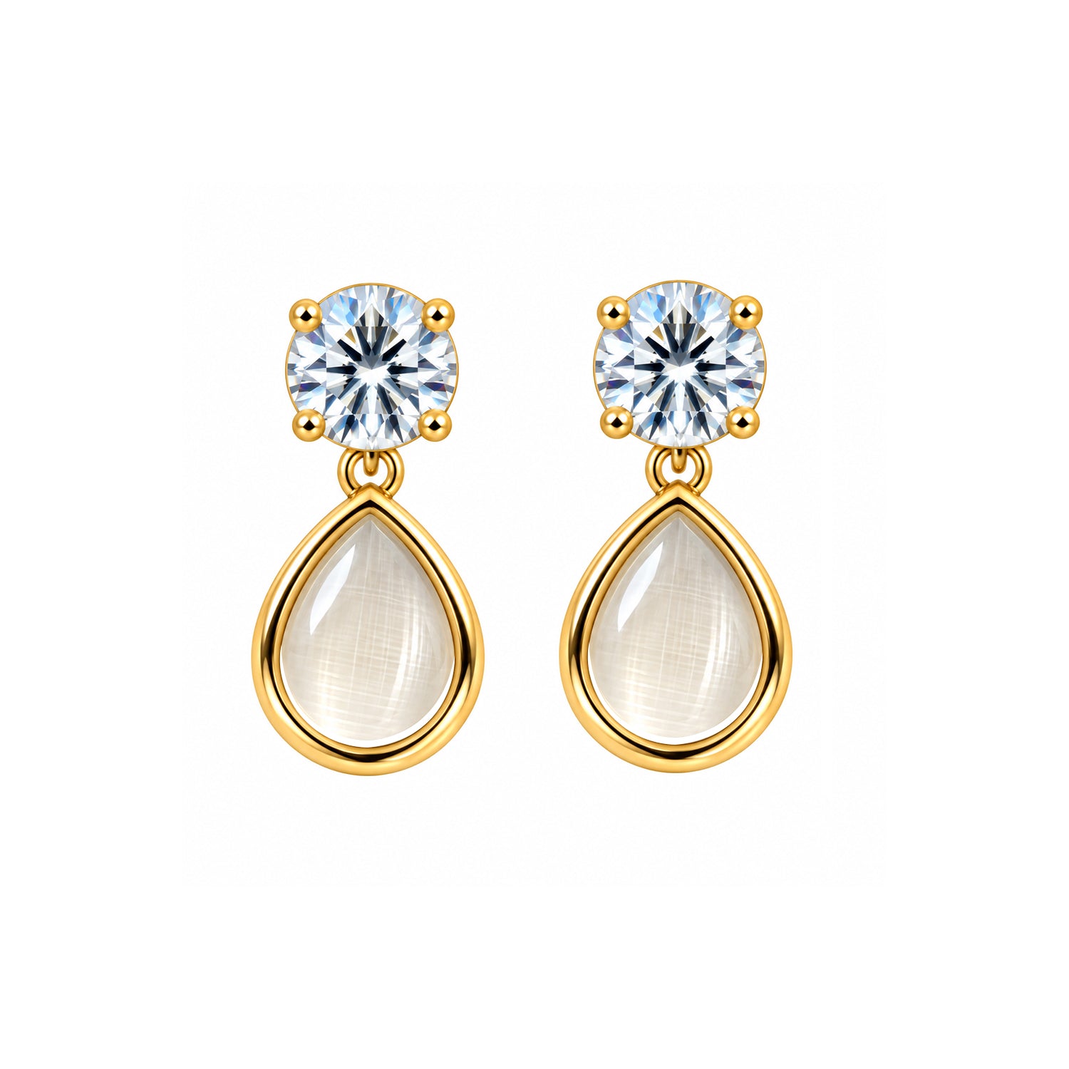 Sparkling Cubic Teardrop Earrings for Girls & Women's