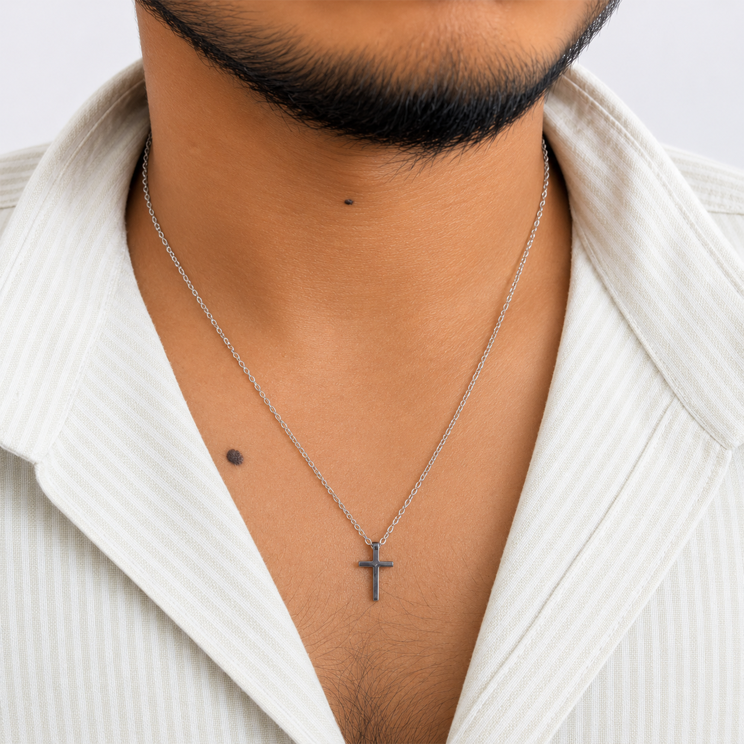 Holy Bible Nail Cross Mini Pendant For Men & Boys