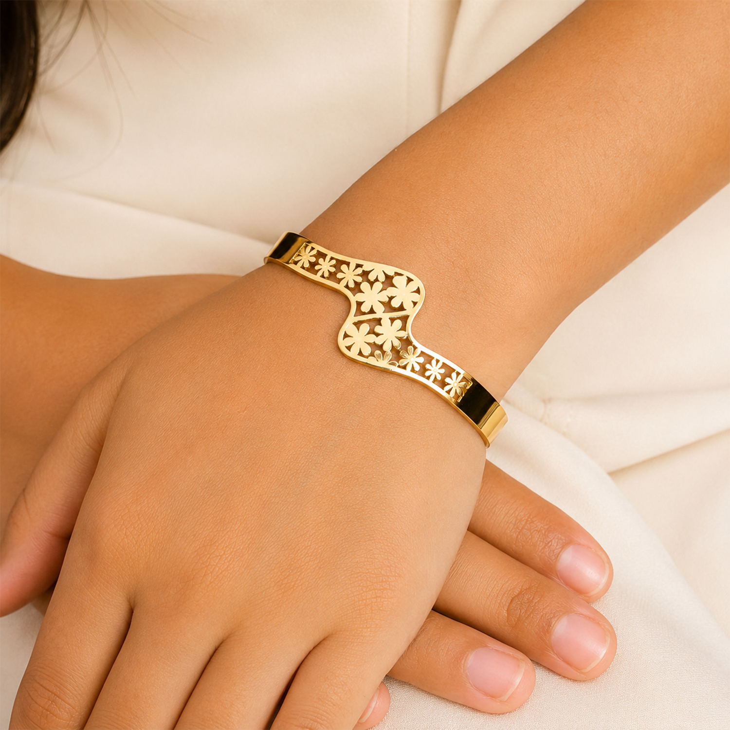 Statement Blossom Floral Bracelet for Girls & Women