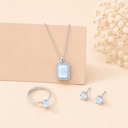 Women’s Rectangle Jewelry Set with Box