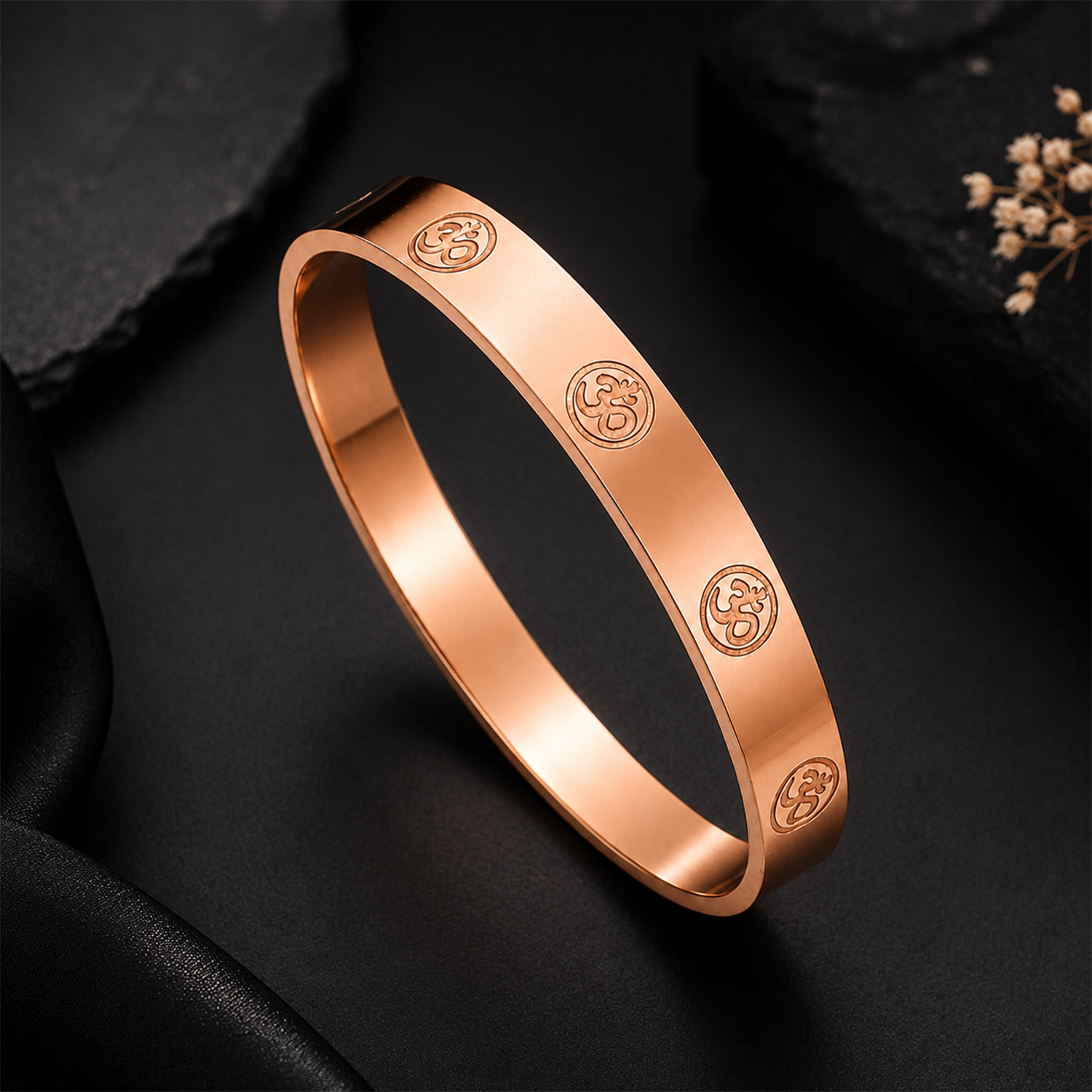 Men’s Bracelet Engraved with OM