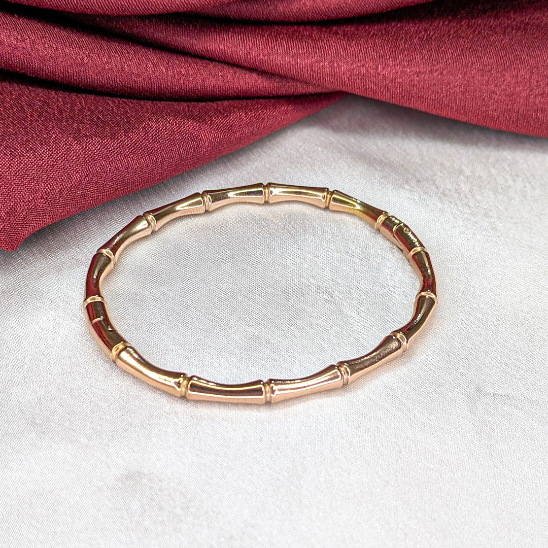 18K Gold Plated Bamboo Briz Bracelet (Anti Tarnish)