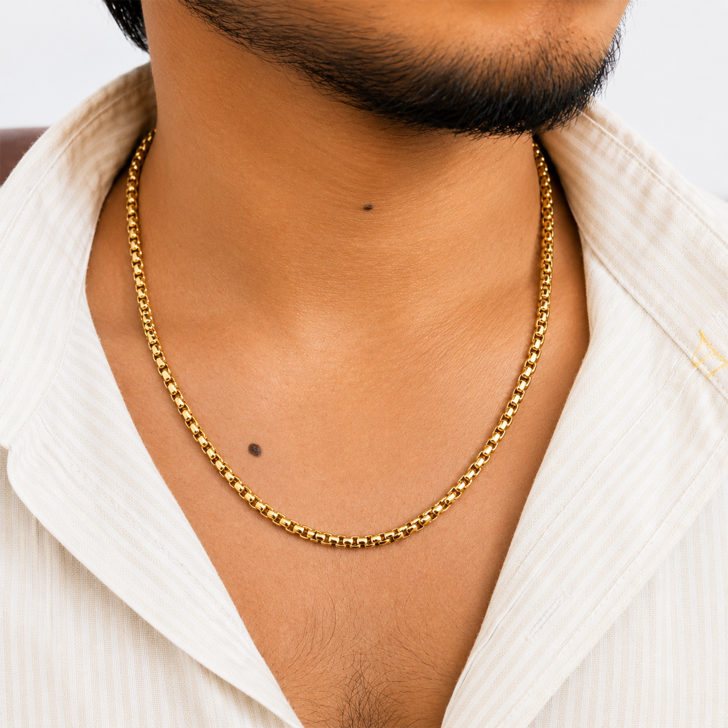 Stylish Interlock  Design Stainless Steel Snake Chain For Men & Women