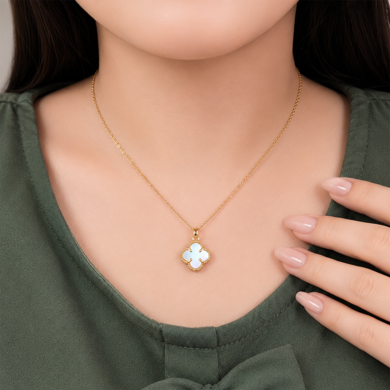 Dainty Flower Crown Pendant for Girls & Women's