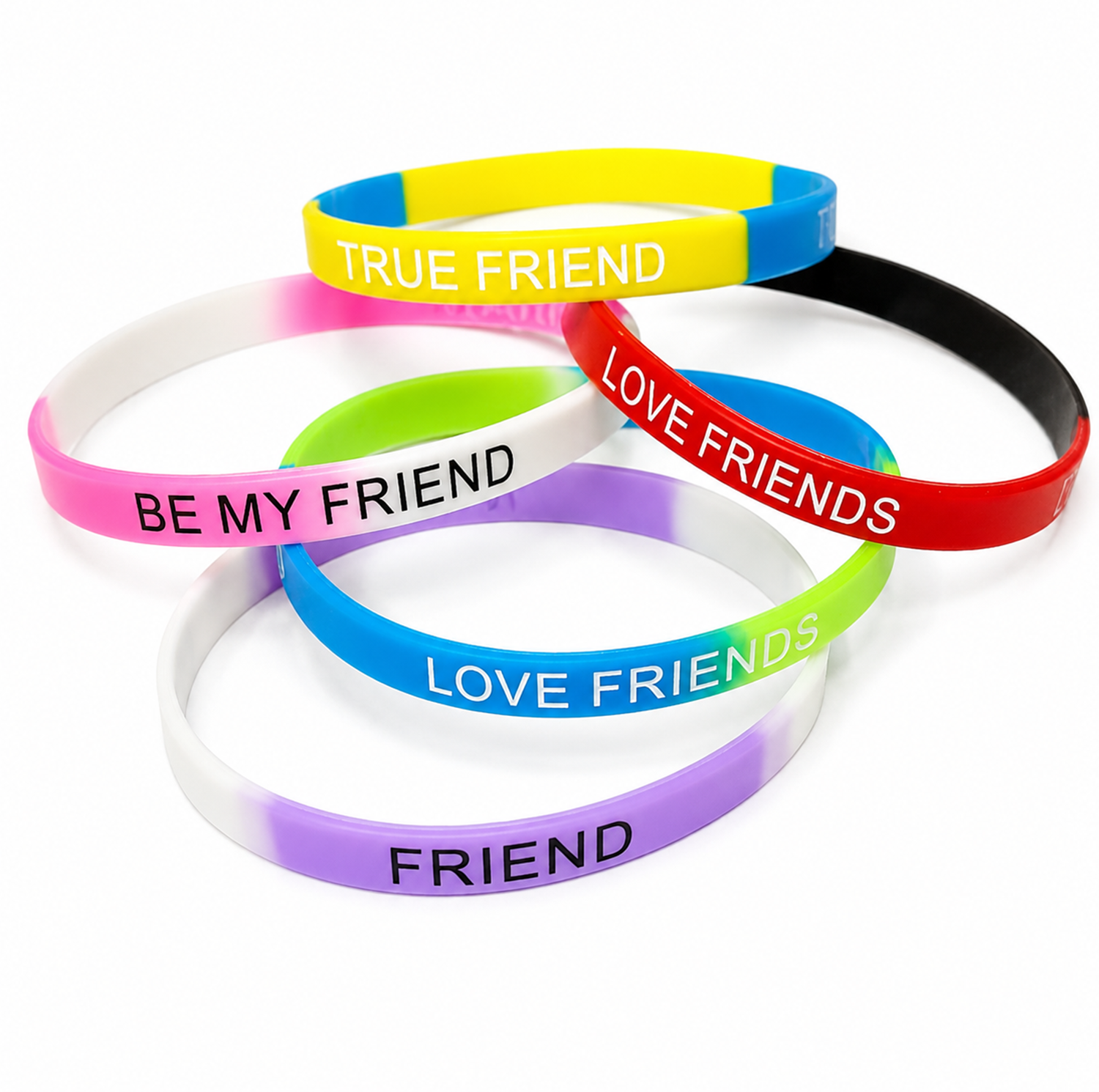 5 pcs Colorful Friendship Day Bands for Friends
