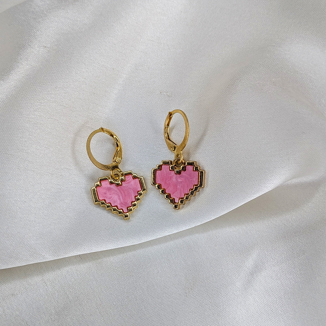 Stylish Designer Heart Theme Earrings Combo Pack of 9 For Girls & Women