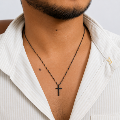 Holy Bible Nail Cross Mini Pendant For Men & Boys