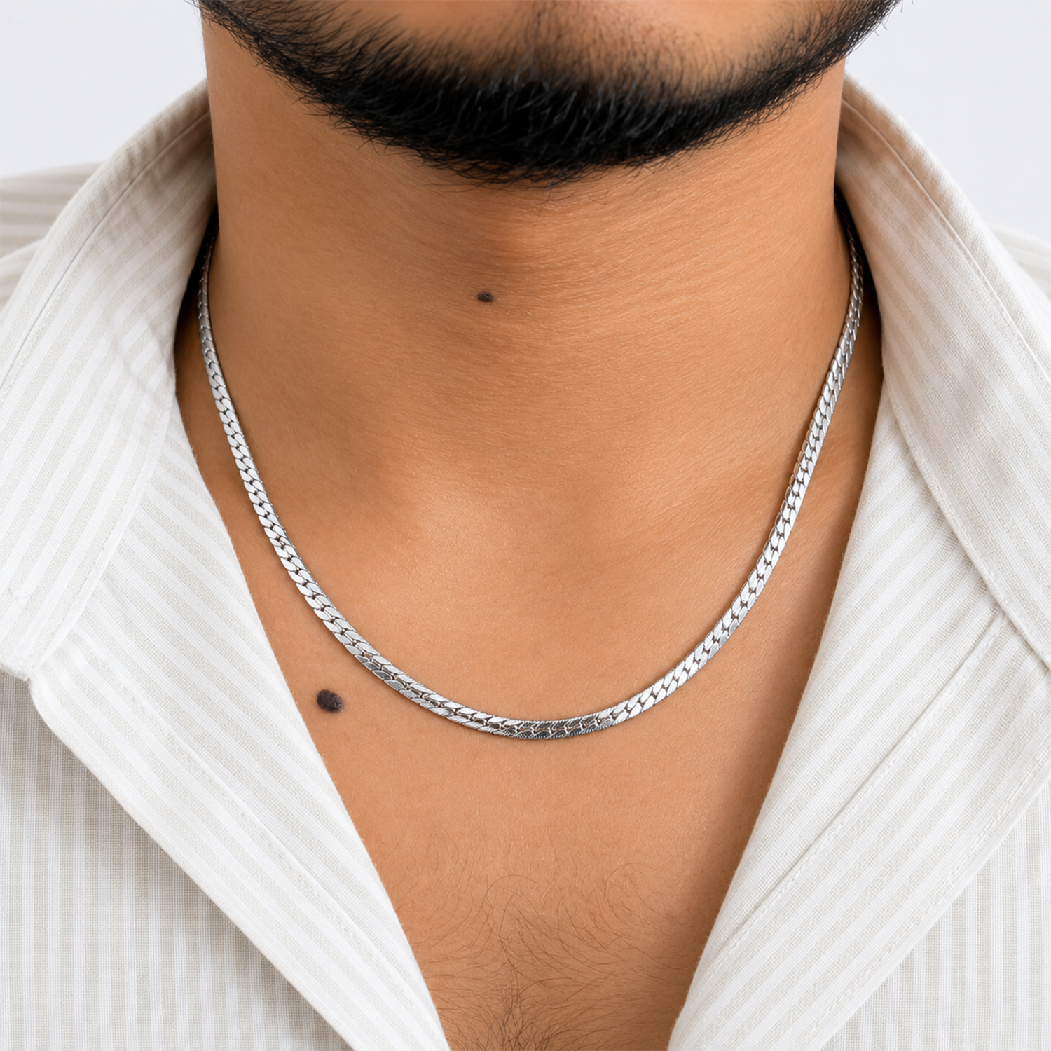 Stylish Viper Snake Pattern Stainless Steel Chain For Men & Women