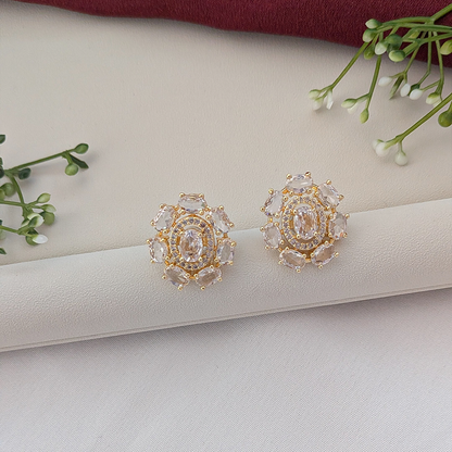American Diamond Crystal Grace Pendant Set