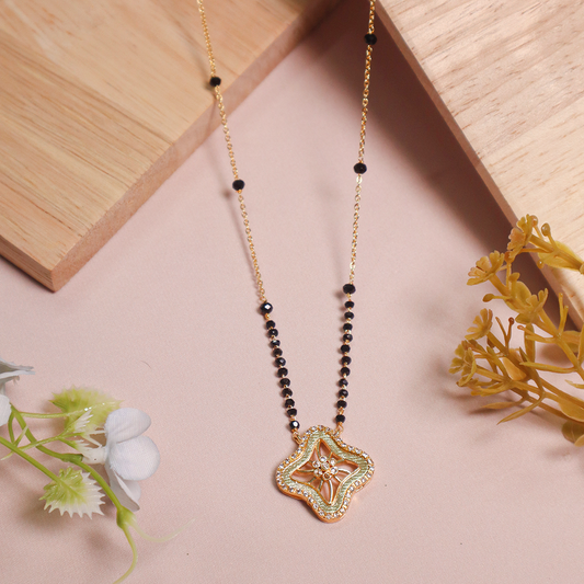 Golden Clover American Diamond Manglasutra